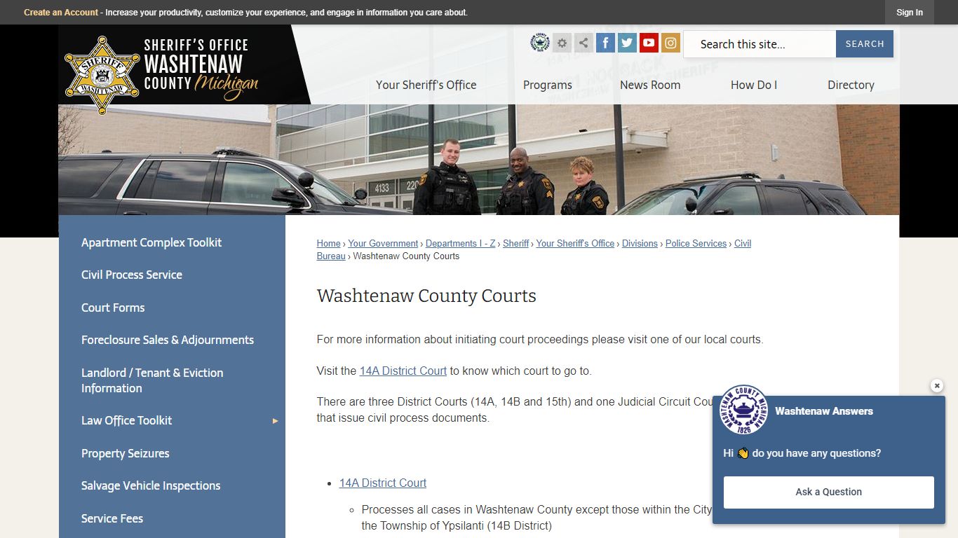 Washtenaw County Courts | Washtenaw County, MI