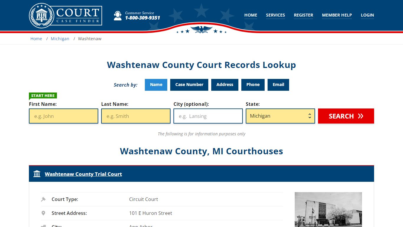 Washtenaw County Court Records | MI Case Lookup